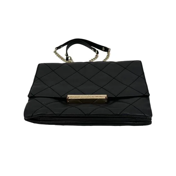 Kate Spade New York Emerson Place Lenia Black Quilted Leather Shoulder Bag - Picture 7 of 16